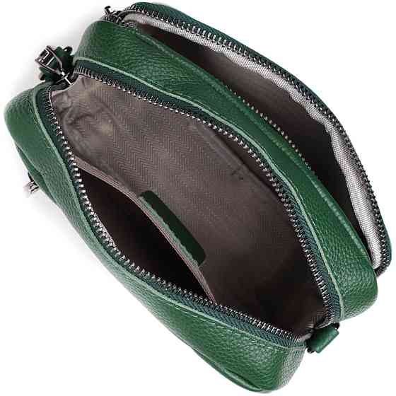 Модна жіноча сумка крос-боді з натуральної шкіри Vintage 22296 Зелена Київ