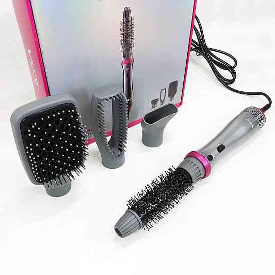 Багатофункціональний гребінець з гарячим повітрям 4в1, Фен з регулюванням температури і потоку повітря WL-47 Київ