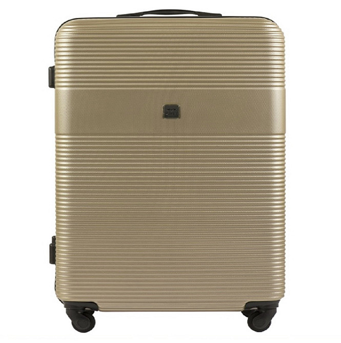 Валіза пластикова WINGS 5398 мала 55 см шампань Київ - фото 2