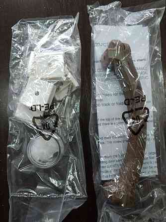 Двері гармошка напівостековані 860х2030х10мм Дуб Темний No4 глянець Дніпро