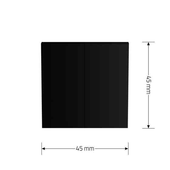 LIVOLO 2-клавішний прохідний вимикач LIVOLO, чорний, модуль без рамки (VL-FCMKS-1BP) Коломыя