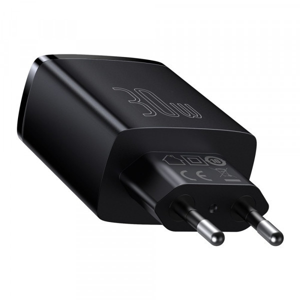 Зарядний пристрій 3xUSB 20W (USB-C+USB-A) Чорний Baseus (CCXJ-E01) Київ - фото 4