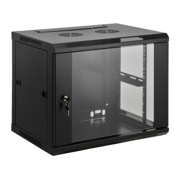 Шафа настінна 19", 12Ux570x450, (Ш*Г), розібрана, чорна (KD-007A-6412) Київ - фото 1