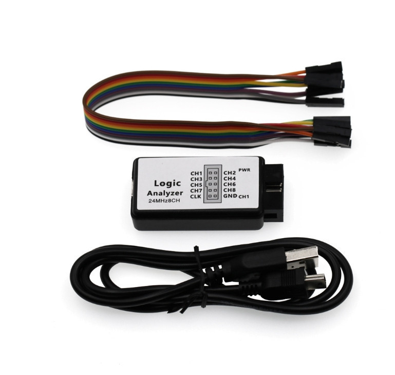 USB логічний аналізатор 24 МГц, 8-канальний, для MCU, ARM, PIC, тестування цифрових схем Київ - фото 1