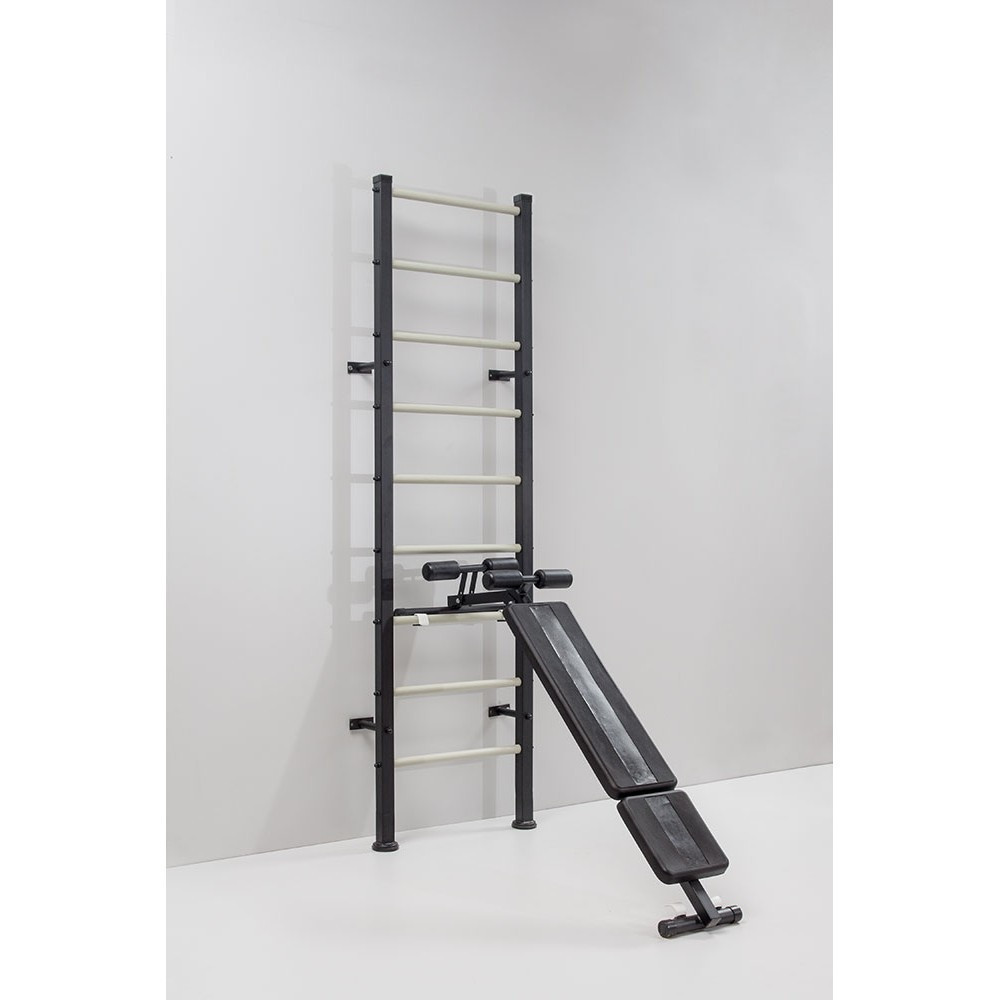 Шведская стенка железная для детей и взрослых Atlant Black черная домашняя спортивная для всей семьи Каменское - изображение 4