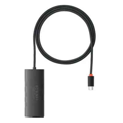 Концентратор Baseus USB-C to 4xUSB 3.0 1.0m black (WKQX030401) Вінниця