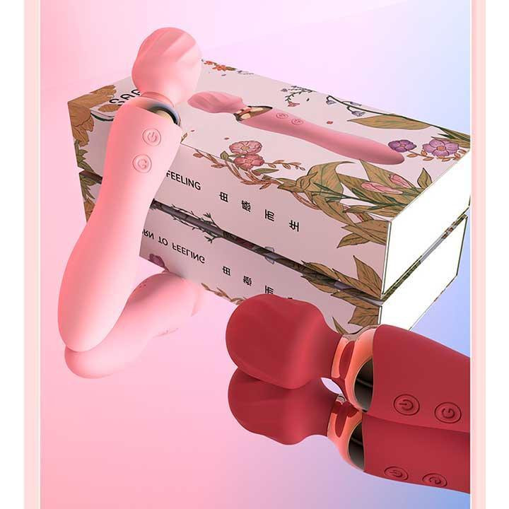 Двосторонній вібратор Night stories USB - Червоний - Вібратори Вінниця - фото 7