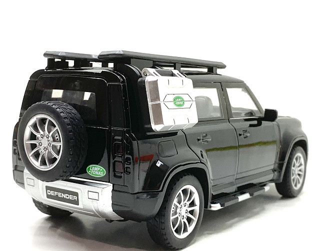 Машина Автосвіт Land Rover Defender інерційна масштаб 1:24 відчиняються двері капот багажник 21 см Чорна (AP-2018) Чернігів - фото 6