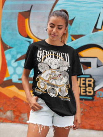 Футболка аниме Фриерен Бейонд Джоурней С оверсайз (S/M/L) Черний AnimeJ0049 Днепр