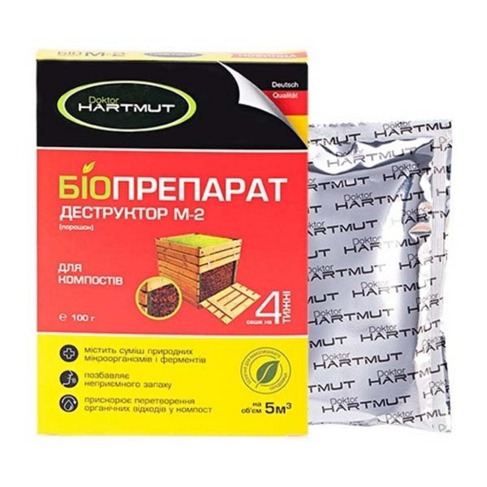 Средство для дезодорации биотуалетов Doktor Hartmut биопрепарат-деструктор М-2 (4260349572019) Винница - изображение 1