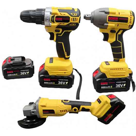 Набор гайковерт шуруповерт болгарка 25 В Boxer BX-189 набор аккумуляторного инструмента VE-78 Ивано-Франковск