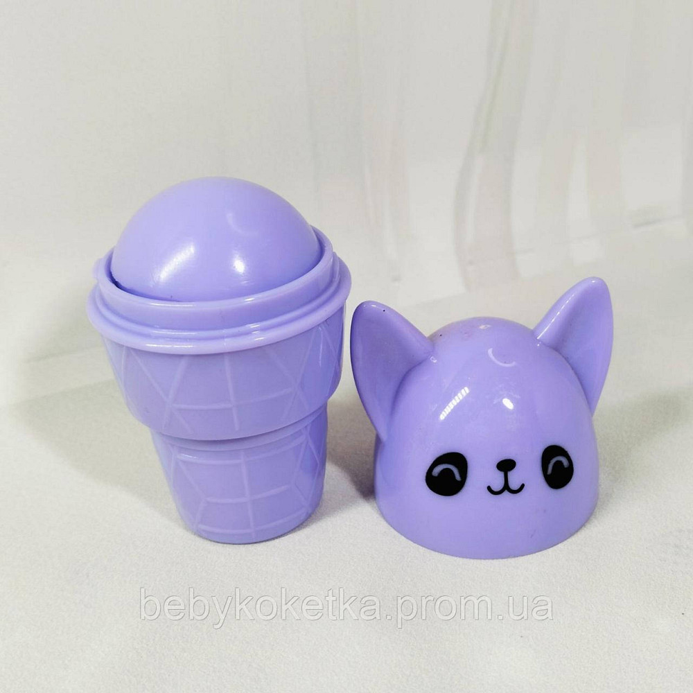 Дитячий бальзам для губ зволожувальний Magic Your Life Lip Balm Морозиво Котик Львів - фото 2