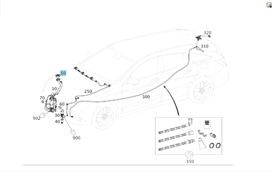 Mercedes-Benz  A2038690108 5E52 Кришка заливної головини бачка склоомивача C-Class Coupe C205 C-Class W205 C-Class Estate S205 C-Class Cabrio A205 Одеса
