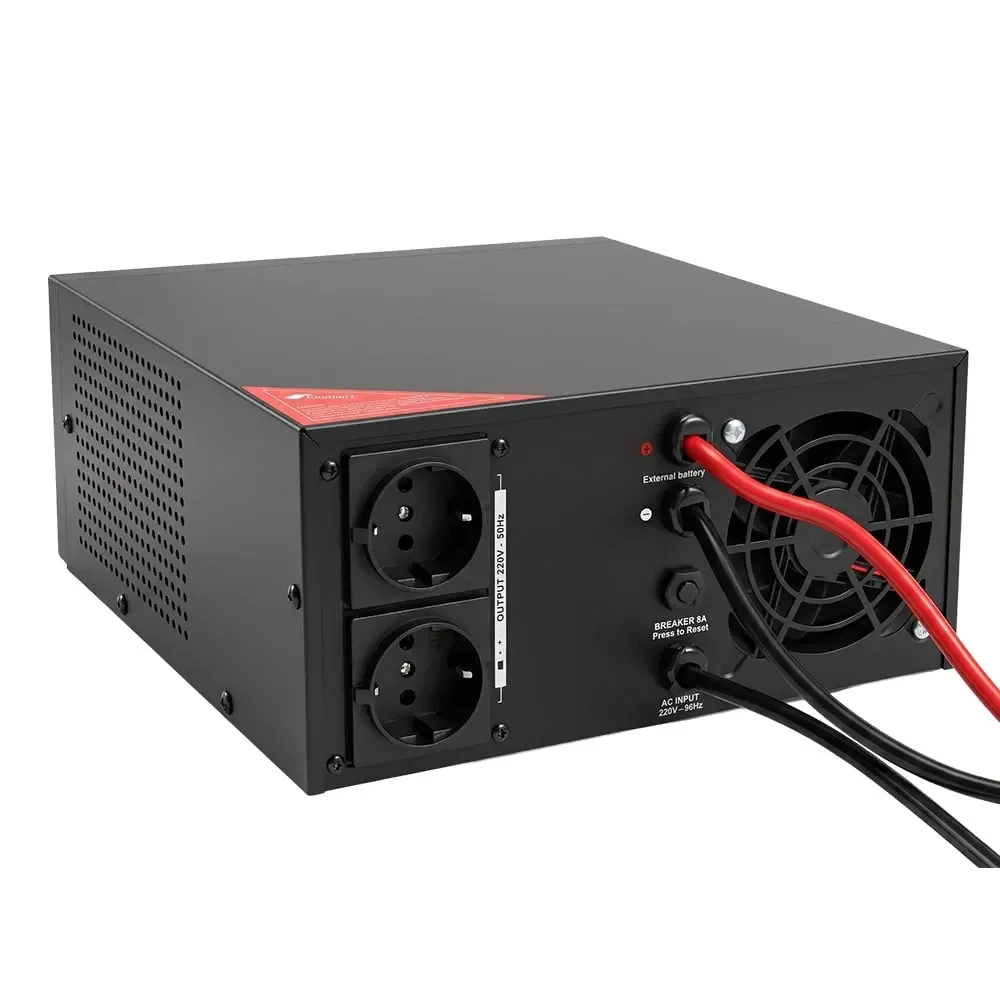 Інвертор Kraft KRF-AVR1000VA/800W-12V з правильною синусоїдою під зовнішній акумулятор (42-00092) Киев - изображение 18