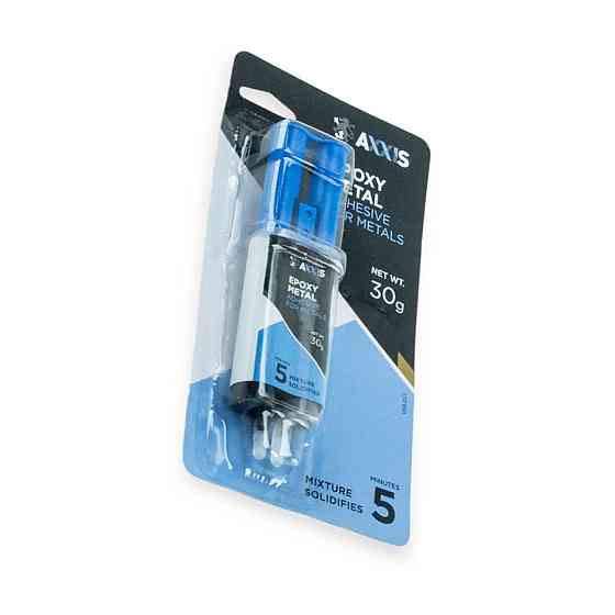 Клей двокомпонентний епоксидний Axxis для метал 30г Epoxy-Metal (шприц) Мукачево