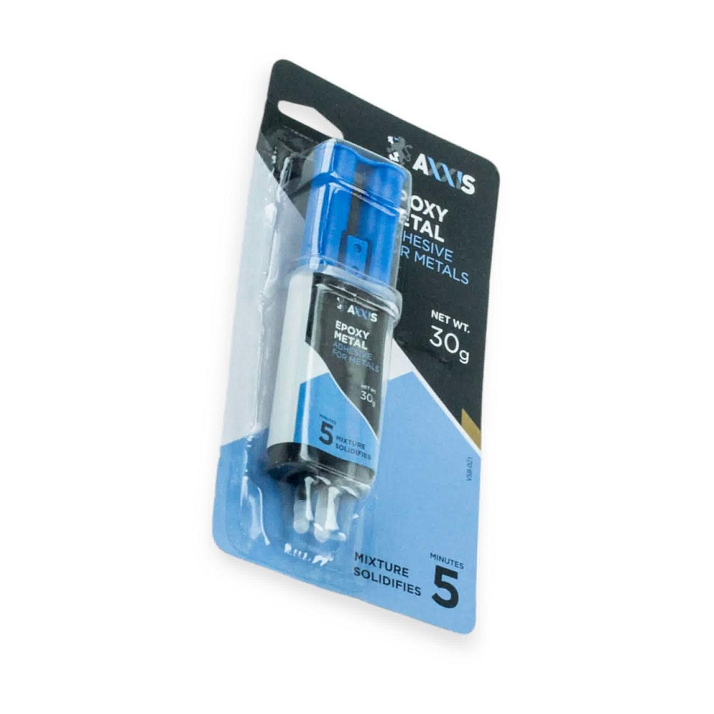 Клей двокомпонентний епоксидний Axxis для метал 30г Epoxy-Metal (шприц) Мукачево - фото 1
