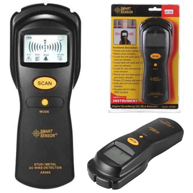 Искатель скрытой проводки и металла AR 906, детектор, индикатор, искатель, сканер UT-32 Львов - изображение 1