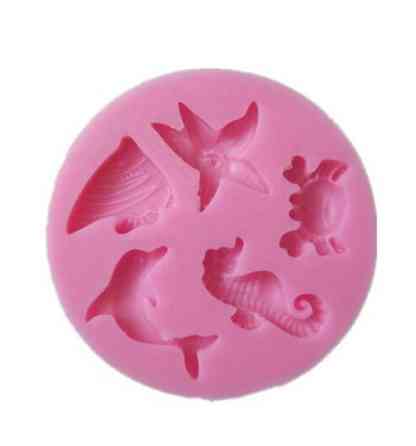 Молд кондитерский морской силиконовый 58 мм розовый Киев