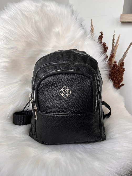 Рюкзак класичний чорний молодіжний жіночий підлітковий Київ - фото 7