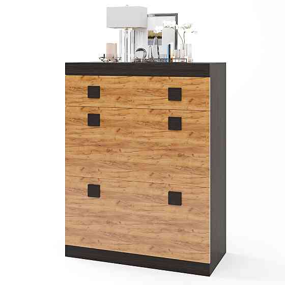 Тумба для обуви Эверест Соната ТО-800 80х38х105.5 венге темный + дуб крафт золотой (DTM-2214) Львов