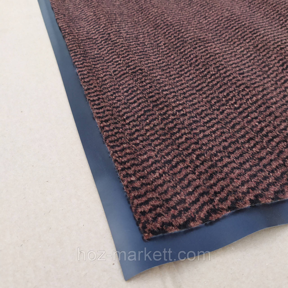 Коврик 120 х 80 см коричневый влаговпитывающий придверный грязезащитный на резиновой основе Харьков - изображение 2