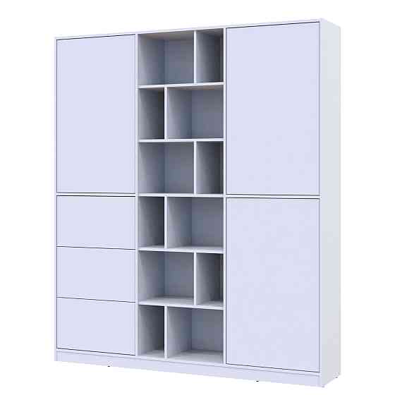 Шафа для одягу з висувними ящиками Doros Морган 180х38,5х210 см Білий (DRS-011220) Львів