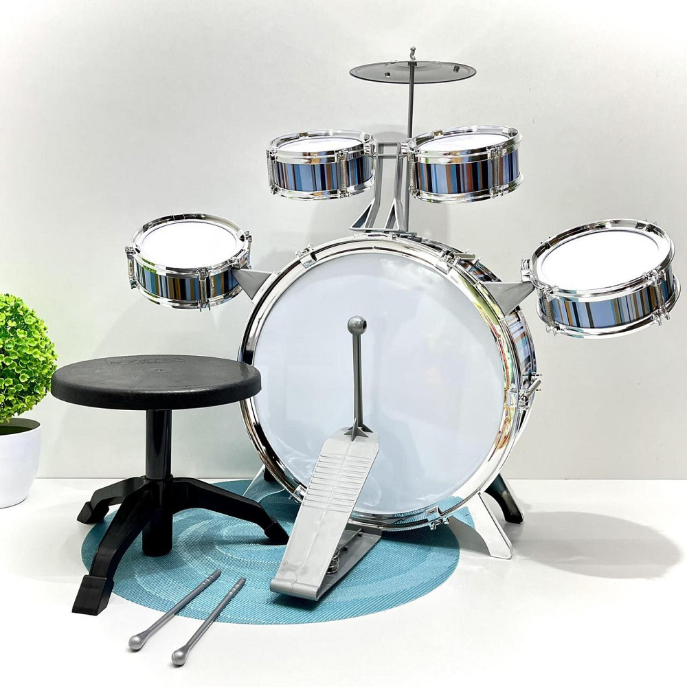 Барабанна установка 5 барабанів з паличками та стільчиком (2042T) Чернигов - изображение 6