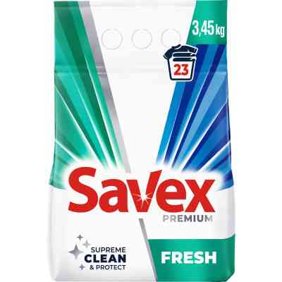 Стиральный порошок Savex Premium Fresh 3.45 кг (3800024047930) Винница