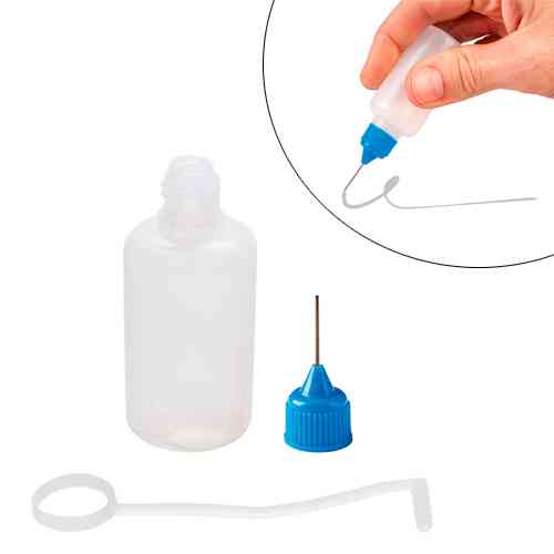 Пляшка пластикова 5шт 30мл із металевим носиком і ковпачком Вінниця