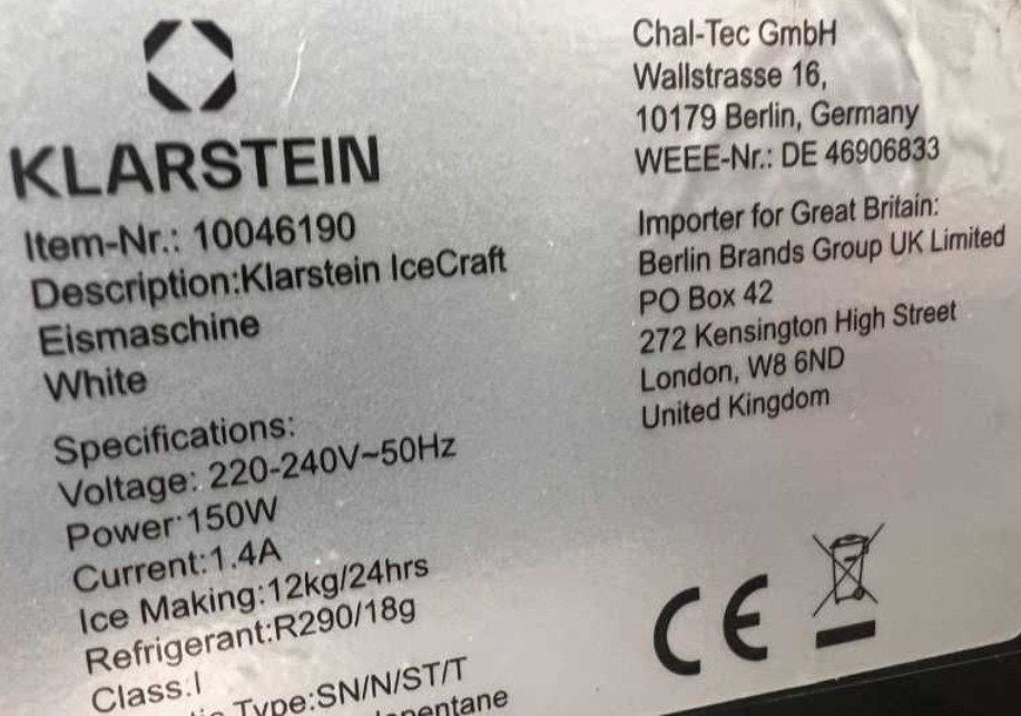 Льодогенератор Klarstein IceCraft 12 кг/24 год Харьков - изображение 8