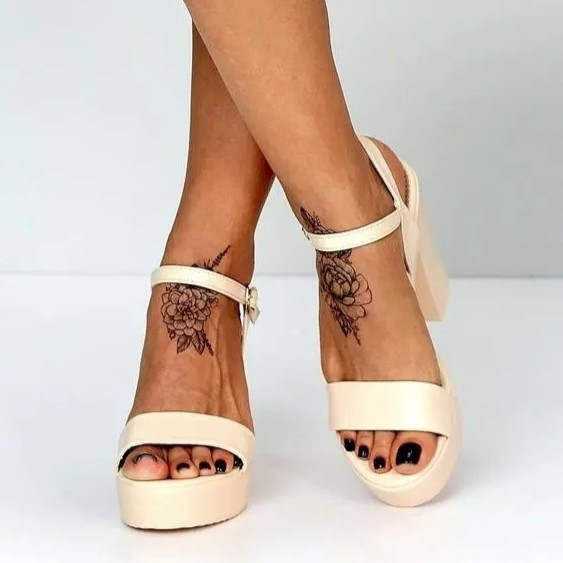 Жіночі Бежеві Босоніжки на Толстовці Модельні (розміри: 36,37,38,39,40) - 63 Дніпро - фото 2