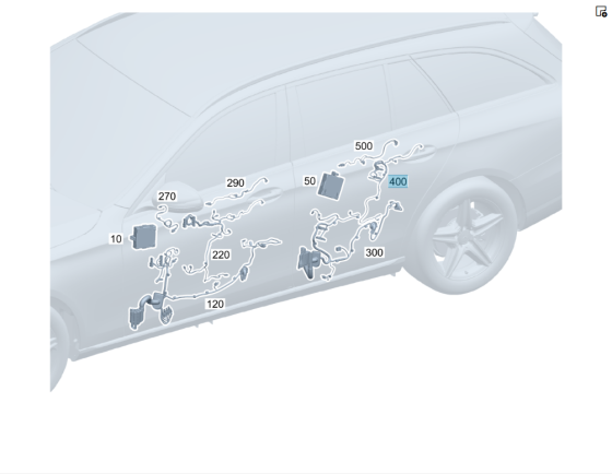 Mercedes-Benz  A2055409167 Джгут електропроводів задньої дверної карти C-Class W205 GLC X253 Coupe C253 Одеса