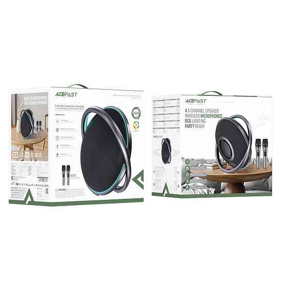 Портативна колонка ACEFAST K5 Max portable wireless speaker, 220W, IPX4, Black Одеса