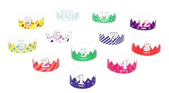 Набір корон для фотосесій (12шт)  1-12 місяців, Різнобарвний Рівне