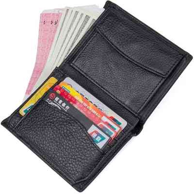 Гаманець Vintage Шкіряний Чорний (14598) Вінниця