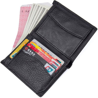 Кошелек Vintage Кожаный Черный (14598) Винница - изображение 4