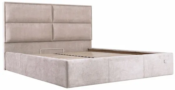 Кровать Sheffield Comfort 120 х 200 см Мисти Mocco С подъемным механизмом и нишей для белья Мокко Днепр