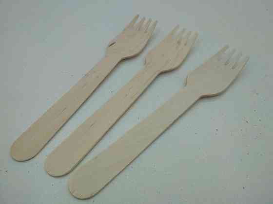 Вилка дерев'яна 16см 20 штук Харків