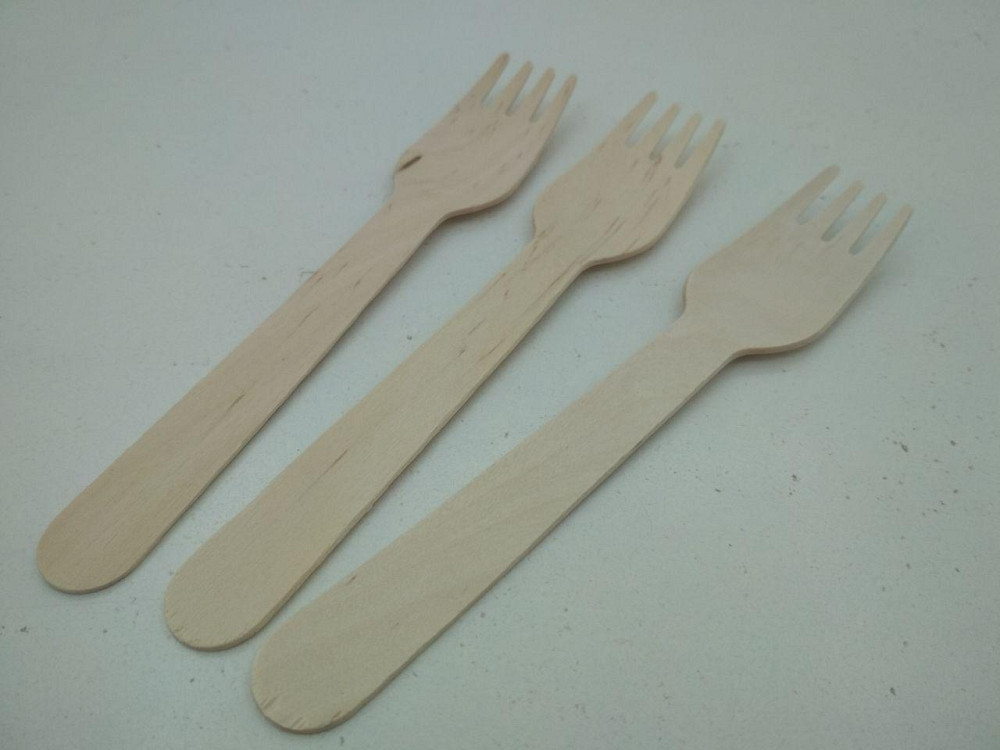Вилка дерев'яна 16см 20 штук Харків - фото 3