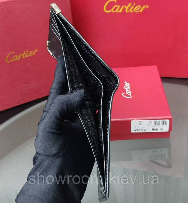 Мужское брендовое портмоне Cartier (1026) Киев - изображение 3