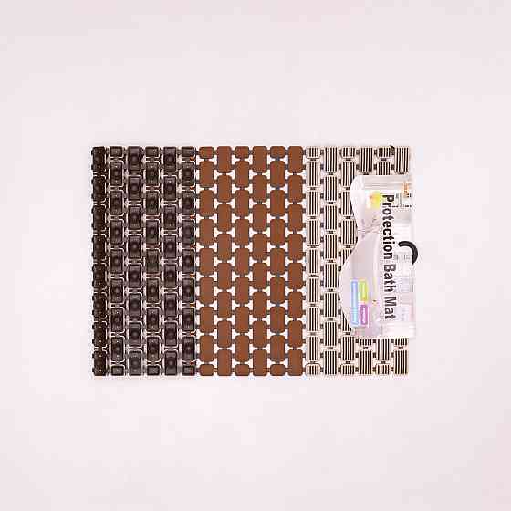 Коврик для ванны туалета душевой из поливинилхлорида на присосках 73*40 см HP-42-7BR Киев