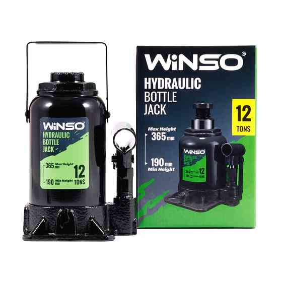 Домкрат гідравлічний пляшковий Winso 12т 190-365мм Львів