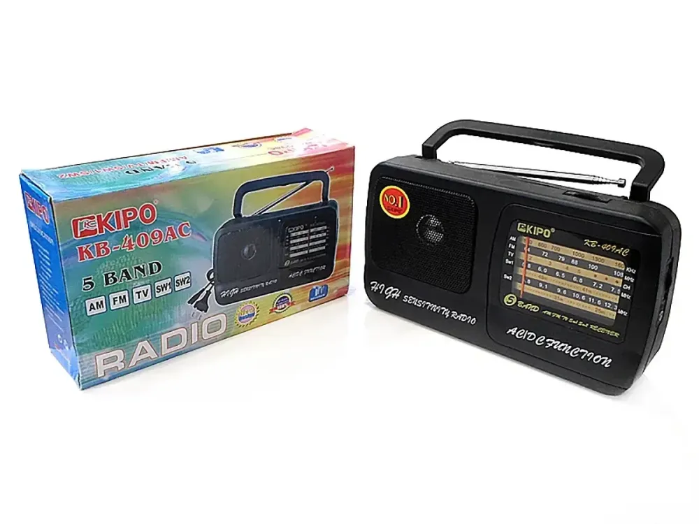 Радіоприймач Kipo KB-409AC від мережі або батарейок UM-1 1,5 В, 1 динамік, FM, SW1, SW2, AM, TV Одеса - фото 3