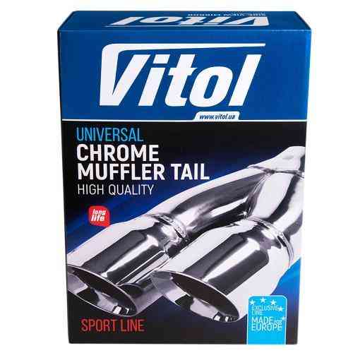 Насадка на глушитель НГ-0352, внутренний диаметр 64 мм, длина 280 мм, внешний размер 107x70 мм Харьков