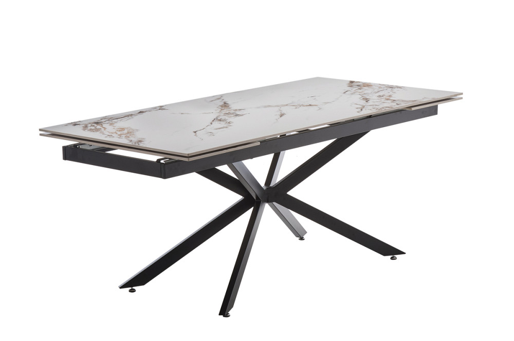 Стіл Магнум 180(+40+40)*90, чорний/нефріт білий Киев - изображение 3