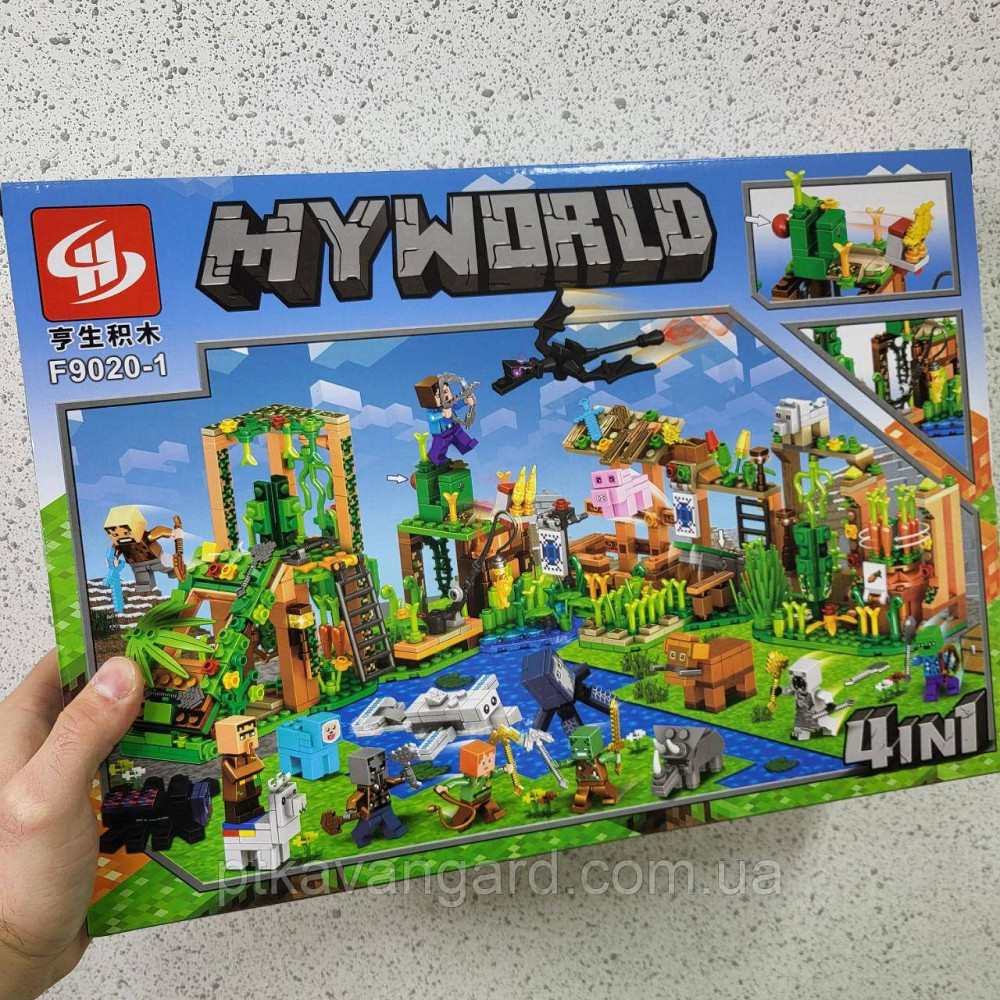Конструктор Minecraft My World 390 деталей блочний F 9020-1 Хмельницький - фото 2