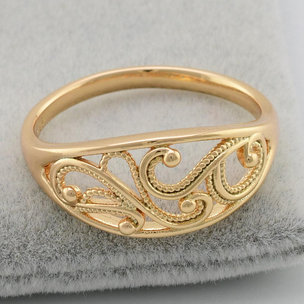 Кольцо Xuping позолота 18К, 20 размер (ширина 10мм, вес 2,2г) Киев - изображение 3