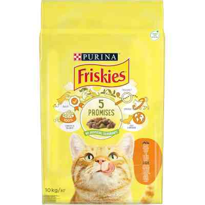 Сухий корм для кішок Purina Friskies з куркою та овочами 10 кг (5997204505101) Вінниця