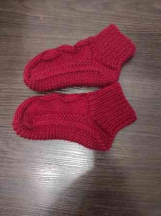 Детские теплые тапочки-носочки, ручная работа топ Киев