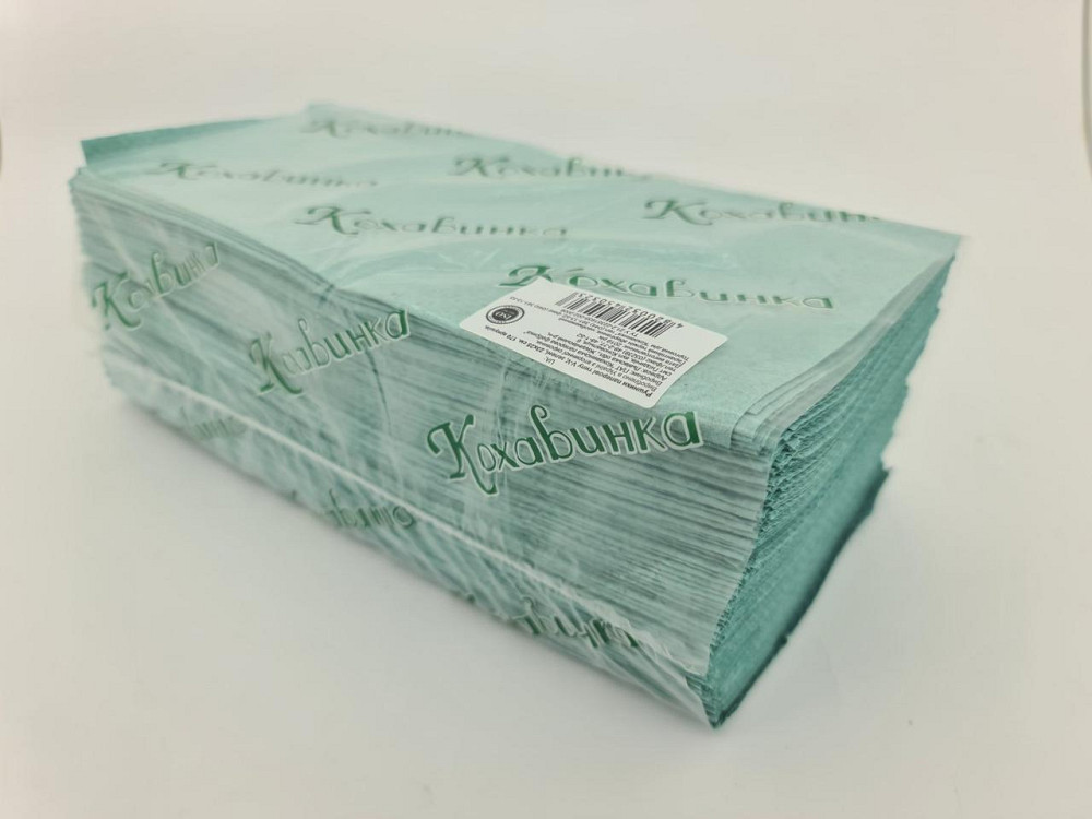 Рушники паперові ZZ зелене 170листов Каховинка Харків - фото 3